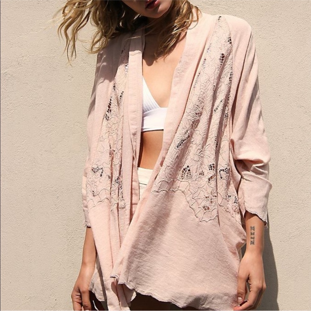 NWT Free People Cool Nights Crochet Cardigan Small